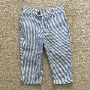 Kids: Andy and Evan sear sucker pants